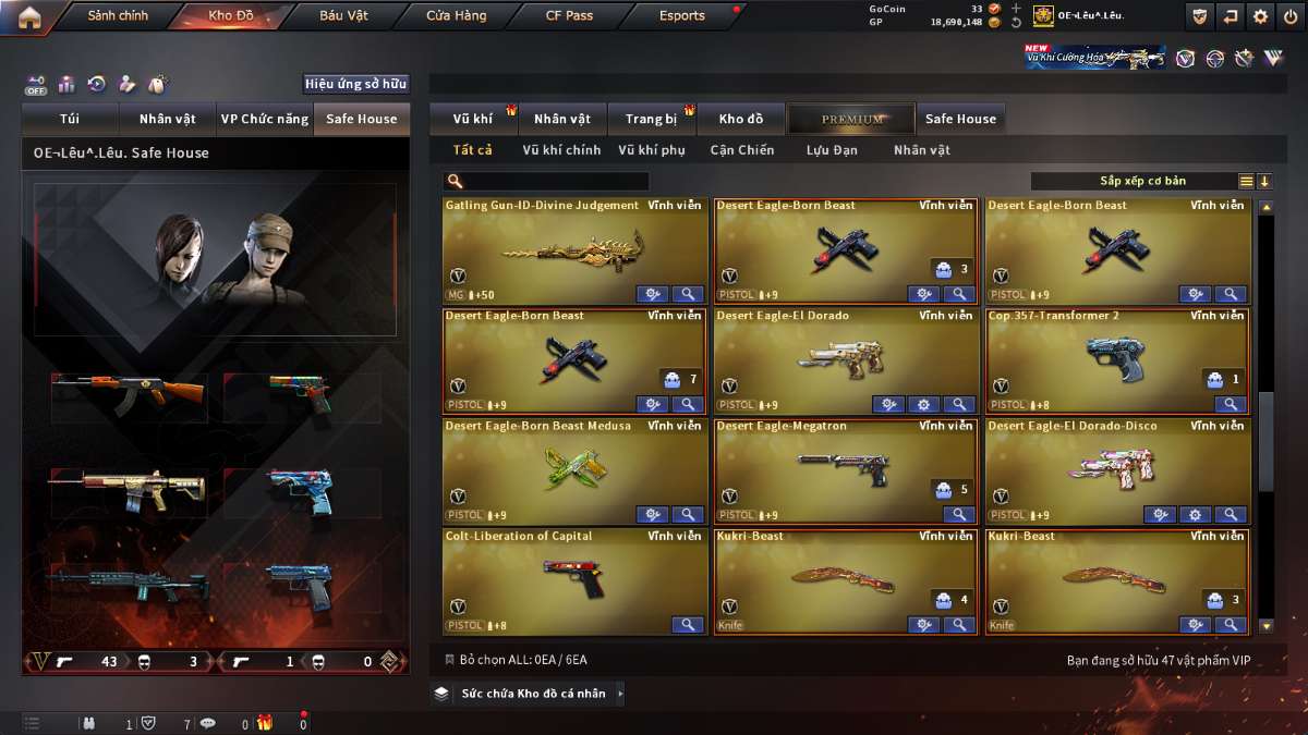 shop acc cf uy tin gia re